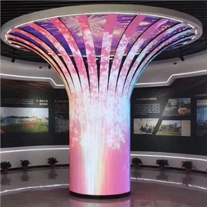 Visor de LED dobrável