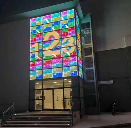 Tela de filme de LED transparente