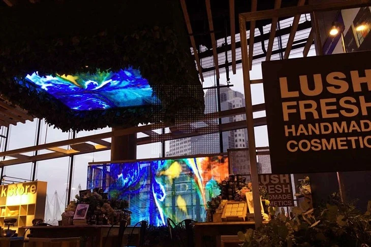 Vidro LED Transparente
